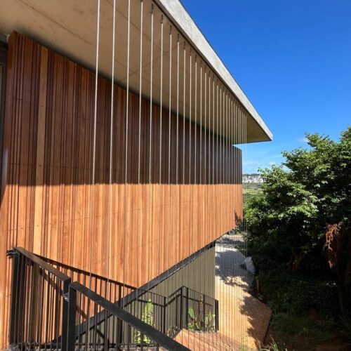 Cladding cover image under services